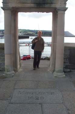 3x4 Judy at Mayflower steps.jpg (11380 bytes)