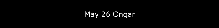 May 26 Ongar
